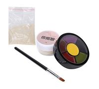 Cicatrices de heridas falsas Película en polvo Maquillaje de cicatrices de zombis Maquillaje de cicatrices de sangre falsa Maquillaje temporal para la película para Halloween para series de