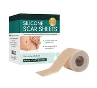 Cicatrices de sábanas de silicona: cinta adhesiva de recuperación, tira de curación flexible | Rollos de tratamiento de reutilizables, solución de parche médico, terapia de piel transpi
