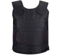 CICCB-DAMOY Chaleco de protección contra pinchazos con Incrustación Metal Chaleco Chaleco de Seguridad Táctica/Ligero hasta 2,5 KG/Tamaño ajustable ajustable (Negro, Tamaño Libre)