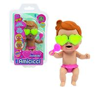 Cicciobello Amicicci Beach Megan Tiene Gafas con Lentes Que cambian de Color Cuando están Expuestos al Sol Traje Rosa y Lollipop,para niños a Partir de 3 años;Cc040100;Giochi Preziosi