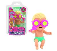 Cicciobello Amicicci, Bebé con Expresiones Divertidas, Serie Playa, Gafas cambian de Color y Accesorios, Modelo Niño Rubio Copa Surf, Juguete para Niños a Partir de 3 Años, GIOCHI PREZIOSI, CC0404