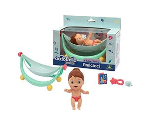 Cicciobello Amicicci Relax Time Muñeco Blandito con Balancín | Accesorios Incluidos, A partir de los 3 años, Famosa (CC033000)