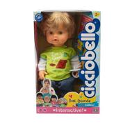 Cicciobello Best Friends - Muñeca Cicciobello de 42 cm con función llanto, Modelo con Camiseta Verde con Receta en la Espalda, para niños a Partir de 2 años