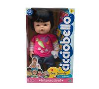 Cicciobello Best Friends - Muñeca de 42 cm con función llanto, Modelo con Camiseta roja con Receta en la Parte Posterior, para niños a Partir de 2 años