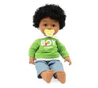 Cicciobello My Friends - Muñeca interactiva de 42 cm de Altura, Juegos para niños de 2 años, clásico con Chupete, Vestido detallado y Pelo cepillable, Afro