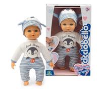 Cicciobello My Love - Muñeca Cicciobello de 24 cm de Altura con Traje y Gorro en Forma de pingüino, Incluye un Chupete para la Cama, para niños a Partir de 2 años