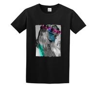 Cicciolina B: Celebrity Star One In The City Unisex 100% Cotton Short-Sleeve T-Shirts Black XL