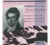 CICCOLINI ALDO (piano) - Sonata per piano n.2 op 2 n.2 (1794) in LA Sonata per piano n.6 op 10 n.2 (1796 97) Sonata per piano n.28 op 101 (1816) in LA