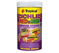Cichlid Red&Green Medium Sticks 250ml / 90g - Alimento para Peces Sticks para cíclidos omnívoros medianos