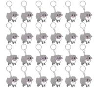 CiciBear Paquete de 24 llaveros de recuerdo de fiesta para ovejas, corral de granja, animales de granja, relleno de bolsas de regalo, cumpleaños de niños, recompensas de carnaval