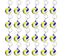 CiciBear Paquete de 24 llaveros de voleibol para decoración de fiesta para premio de juego deportivo de voleibol, baby shower, cumpleaños de niños, recompensas escolares, multicolor, S