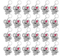CiciBear Paquete de 24 llaveros Koala decoración de fiesta para fiestas temáticas de Koala, amantes de los animales, cumpleaños de niños, baby shower, Koala, Small