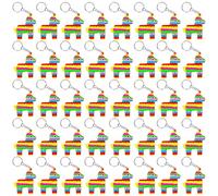 CiciBear Paquete de 40 llaveros de burro de México para decoración de fiesta para invitados, fiesta temática de burro de México, baby shower, fiesta escolar, cumpleaños de niños