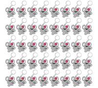 CiciBear Paquete de 40 llaveros Koala para decoración de fiesta temática de koala, amantes de los animales, cumpleaños de niños, baby shower