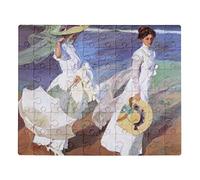 CICIDI Joaquin Sorolla Women Walking on Beach Fine Art Jigsaw Puzzle 1000 Pieces for Adults, Entertainment DIY Toys for Creative Gift Home Decor