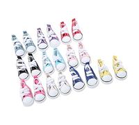 ciciglow 10 Pares de Zapatos de Lona para Muñecas, Mano de Obra Exquisita, Diseño Antideslizante, Parte Inferior de Goma para Muñecas Articuladas de 1/6, Ideal para Combinar Ropa de