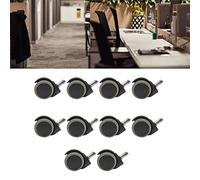 ciciglow 360 ° Rueda Giratoria Nylon PU 2in Calm Office Reemplazo de Reemplazo Verde 10pcs Instalación Simple