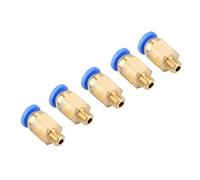 ciciglow Accesorios para Impresora 3D, Conector Neumático de PC4-M6 para Tubo de Nailon, Tamaño Pequeño, Montaje Rápido, Duradero, Resistente Al Desgaste, 5 uds.