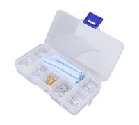 ciciglow Almohadillas para la Nariz para Gafas, Kit de Reparación Flexible, Antideslizante y Seguro para Varios Estilos, Plástico y Silicona, 34 Artículos