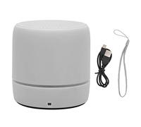 ciciglow Altavoz Bluetooth, Portátil Bluetooth 5.0 Mini Altavoz Estéreo Rich Bass Altavoz Inalámbrico Portátil con Luces de Colores para Viajes Al Aire Libre(Ceniza)