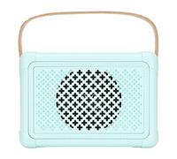 Ciciglow Altavoz Bluetooth Retro Portátil, Radio FM Vintage con Volumen Alto, Mejora de Graves Fuerte, Conexión Inalámbrica Bluetooth 5.0, Tarjeta TF USB Y Reproductor AUX (Azul)