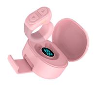 ciciglow Anillos de Desplazamiento TikTok con Control Remoto de Teléfono BT Multifuncional con Asistente de Video de Cámara para Fotos Familiares, Selfies, Material ABS, 3 Colores (Pink)