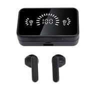 ciciglow Auriculares de Traducción de Idiomas,Auriculares de Traducción de Idiomas AI 144,Auriculares de Traducción Inalámbricos Bluetooth 5.4 con Estuche de Carga de Espejo de (Black)