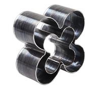 ciciglow Boquillas de Corte de Cuero de Flores, Material de Acero de Aleación Molde de Bricolaje Hecho a Mano para Productos de Sonido y Cuero, Herramienta de Baile de Forma de Flores de 4 Hojas