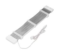 ciciglow Cable de Extensión de Alimentación ARGB, 18AWG 24PIN a 24PIN 4 Lados Iluminados Flexibles ARGB Colorido Cable con Funda Sincronizada Compatible con Interfaz 5V 3PIN