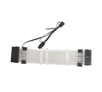 ciciglow Cable de Extensión RGB PSU, Fuente de Luz Dual, 5V 3 Pines, Conector ARGB 18AWG, para Conector de Placa Base E ATX Cable de Extensión de Alimentación RGB