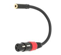 ciciglow Cable Hembra de 3,5 Mm a XLR, Conector Hembra Profesional XLR, Cable Convertidor de Micrófono Mini Jack para Cámara y Ordenador (Caron Hembra a 3.5 Hembra 1 m)