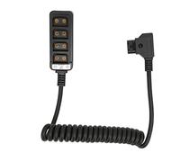 ciciglow Cables D-Tap Macho a 4 Puertos Dtap Hembra Splitter Cable de Alimentación, para Cámaras ARRI Red para Batería TILTa Steadicam IDX