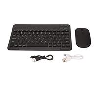 ciciglow Combo de Teclado Inalámbrico Y Ratón, 10 Pulgadas, Ultrafino, 2,4 G, Teclado Bluetooth, Teclado de Tableta Recargable de Modo Dual, Silencioso con Ratón dpi 800/1200/1600