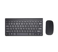 ciciglow Combo De Teclado Y Mouse Inalámbrico, 78 Teclas, Teclado Y Mouse Ultradelgados De 2.4Ghz para Computadora De Escritorio con (Negro)