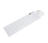 Ciciglow Combo De Teclado Y Mouse Inalámbricos, Compacto Smart Sleep con Película De Teclado para Teléfono Inteligente (Blanco)
