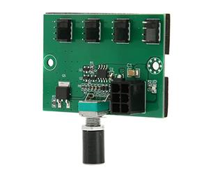 ciciglow Controlador de Velocidad del Ventilador del Chasis, DC 12V 7A PWM Adaptador de Ventilador de 4 Canales Expandir 4 Puertos de Ventilador Regulador de Ventilador para Ventilador de