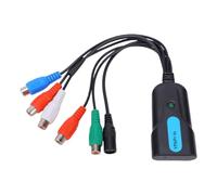ciciglow Convertidor de Componente a HDMI, 1080P | Entrada de audio L/R, salida 1080P 60 Hz, Plug and Play, adaptador de componente YPbPr a HDMI para DVD VHS VCR TV Box