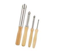 ciciglow Cortadores de Arcilla con de Madera, Herramientas Duraderas de Tallado y Perforación para Modelado de Cerámica de 5,1 "a 7,9", 4 Uds. (De madera)
