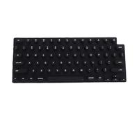 ciciglow Cubierta del Teclado, Protector de Silicona Suave para OS X Pro 14 16 Air 13 15 2021 a 2024, con un Diseño de Llave Cilíndrica en Forma de Torre para Uñas Largas Que Escriben (Black)