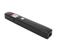 ciciglow Escáner de Documentos, 300 600 1050DPI Escáner Portátil de Mano Monocromático Color Mod Escáner de Recibos para Documentos Fotos Revistas(Negro)