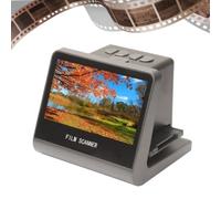 ciciglow Escáner de película y diapositivas, escáner de película de 14 MP con pantalla LCD de 5 pulgadas, convierte diapositivas y negativos en fotos digitales, memoria integrada de 16 GB, adecuado