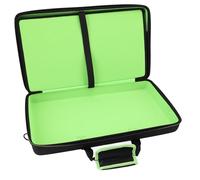 ciciglow Estuche para Controlador de DJ DDJ SB2, Acolchado de EVA, con Correa de Hombro Ajustable y Bolsillo Interior de Malla, Compatible con Portátil de 15,6 Pulgadas y Forro Verde.