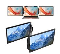 ciciglow Extensor de Pantalla para Computadora Portátil, Monitor Portátil de Pantalla Dual IPS FHD 1080P 60Hz de 14 Pulgadas, Pantalla para Computadora Portátil con Extensor Dual Tipo C
