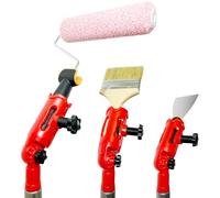 ciciglow Extensor de Pincel de Pintura de ángulo Múltiple para Techo Alto, Soporte de Accesorio de Poste de Extensión para Pincel, Rodillo, Raspador, Agarre de Mango Seguro