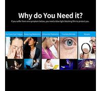 ciciglow Filtro Antiluz Azul para Monitor de Computadora - Bloquea los Rayos UV y el 70% de la Luz Azul - Fácil Instalación Protege Tus Ojos Material PET/monitor de 21,5 Pulgadas (24"-16 y 9)