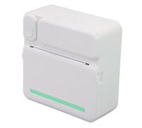 ciciglow Impresora de Teléfono de Bolsillo, Impresora de Pegatinas Recargable Tipo C sin Tinta de 200DPI para Bricolaje (Green)