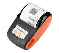 ciciglow Impresora térmica, Impresora de Recibos portátil Impresora térmica inalámbrica de Billetes para Etiquetas de envío Impresora de Alta Velocidad 58 mm 110-240 V(Naranja)