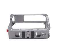 ciciglow Jaula Protectora de Metal, Marco Protector de Aleación de Aluminio, Resistente y Resistente Al Agua, Cubierta de Tapa de Lente de Silicona, Puerto Roscado de 1/4 para Varios