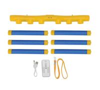 ciciglow Juego de Desafío de Velocidad de la Mano, Juguete Interactivo de Entrenamiento de Coordinación de Ojo con 6 Palos y Control Remoto, 3 Velocidades de Caída Ajustables para Niños (YELLOW)