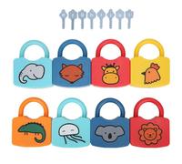 ciciglow Juguete Cognitivo de Plástico Colorido, Juego de Juguetes de Bloqueo Inicial de 26 Animales, Mejora el Desarrollo del Cerebro, 14 Juegos de Bloqueo MNOPQRSTUVWSYZ para Niños Que Aprenden